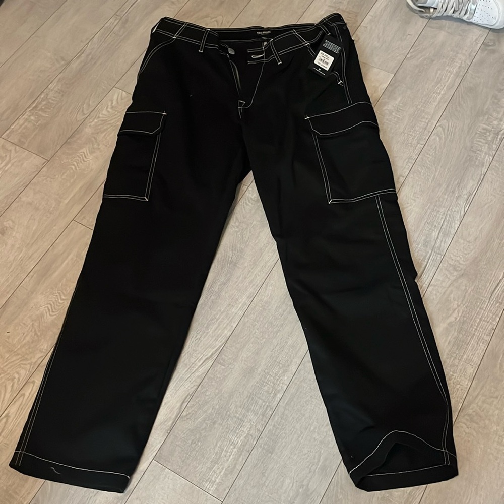 True Religion Cargo Black Pants